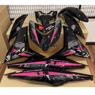 Tem rời exciter 150 special edition hồng xám dán xe đen