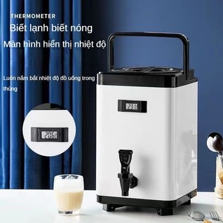 Bình ủ trà ；Thùng đựng trà nóng lạnh cách nhiệt bằng thép không gỉ có miệng；Bình trà sữa vuông inox 304