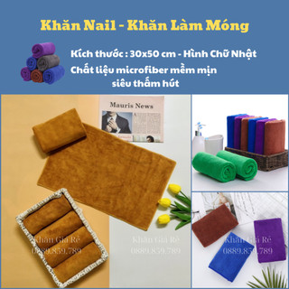 Khăn mặt salon 30*50cm chất Microfiber không xù lông mềm mịn thấm hút nước tốt