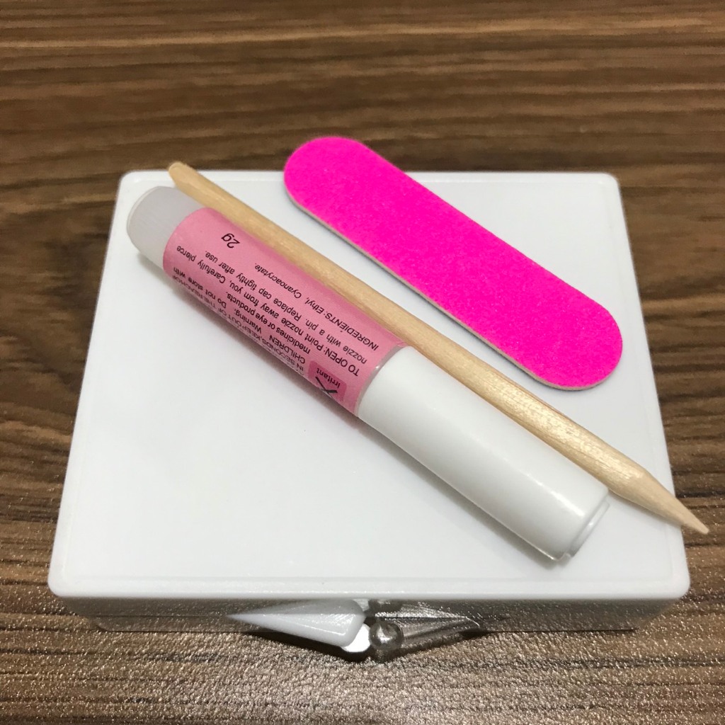 Nailbox, móng úp, móng giả thiết kế vẽ thủ công ombre nhẹ nhàng- A134