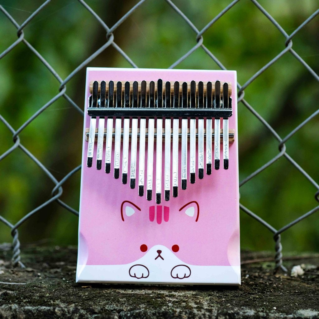 Đàn Kalimba Trơn 17 Phím Tặng Đầy Đủ Phụ Kiện Túi, Búa, Hướng Dẫn, Khăn Lau, Dán Phím