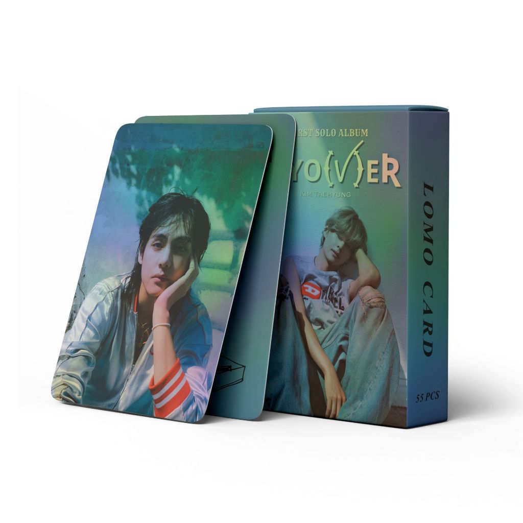 Set 55 lomo card Bts V - Layover Hologram 2023
