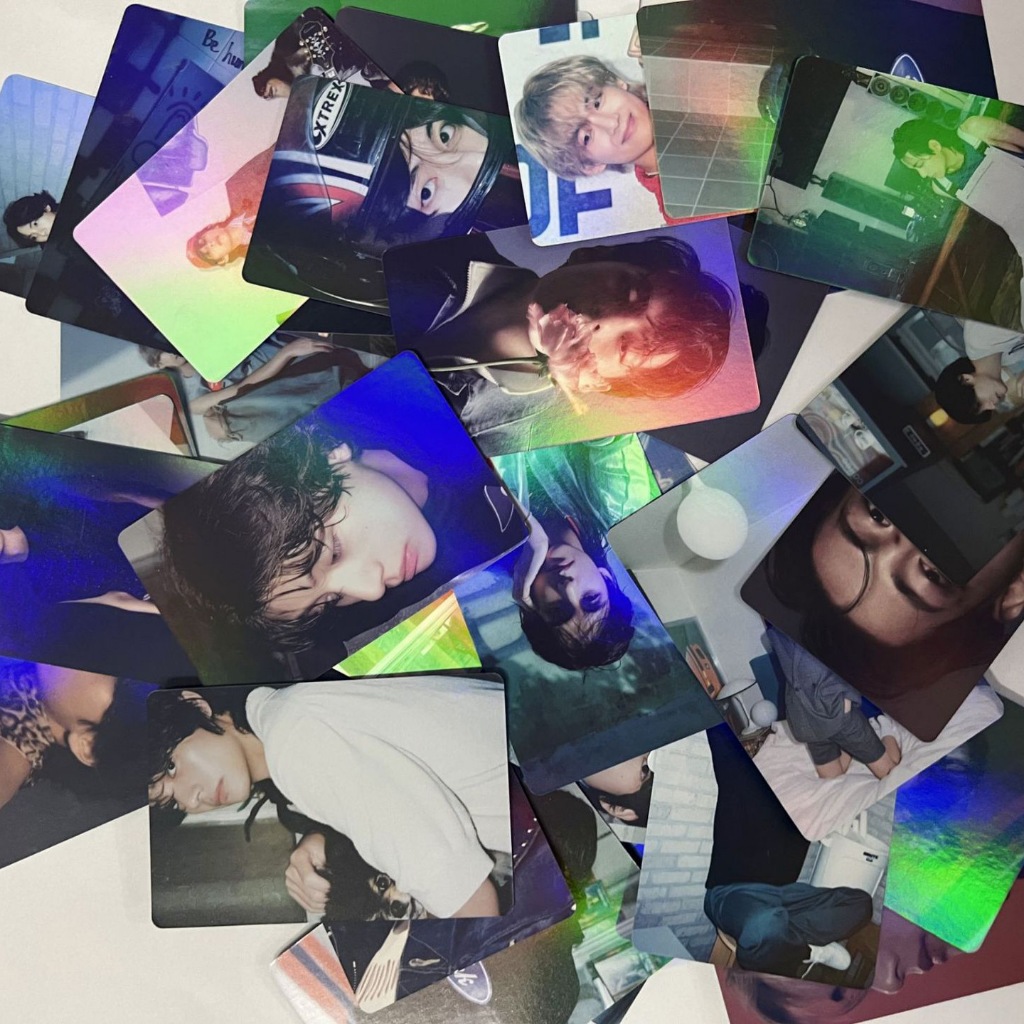 Set 55 lomo card Bts V - Layover Hologram 2023