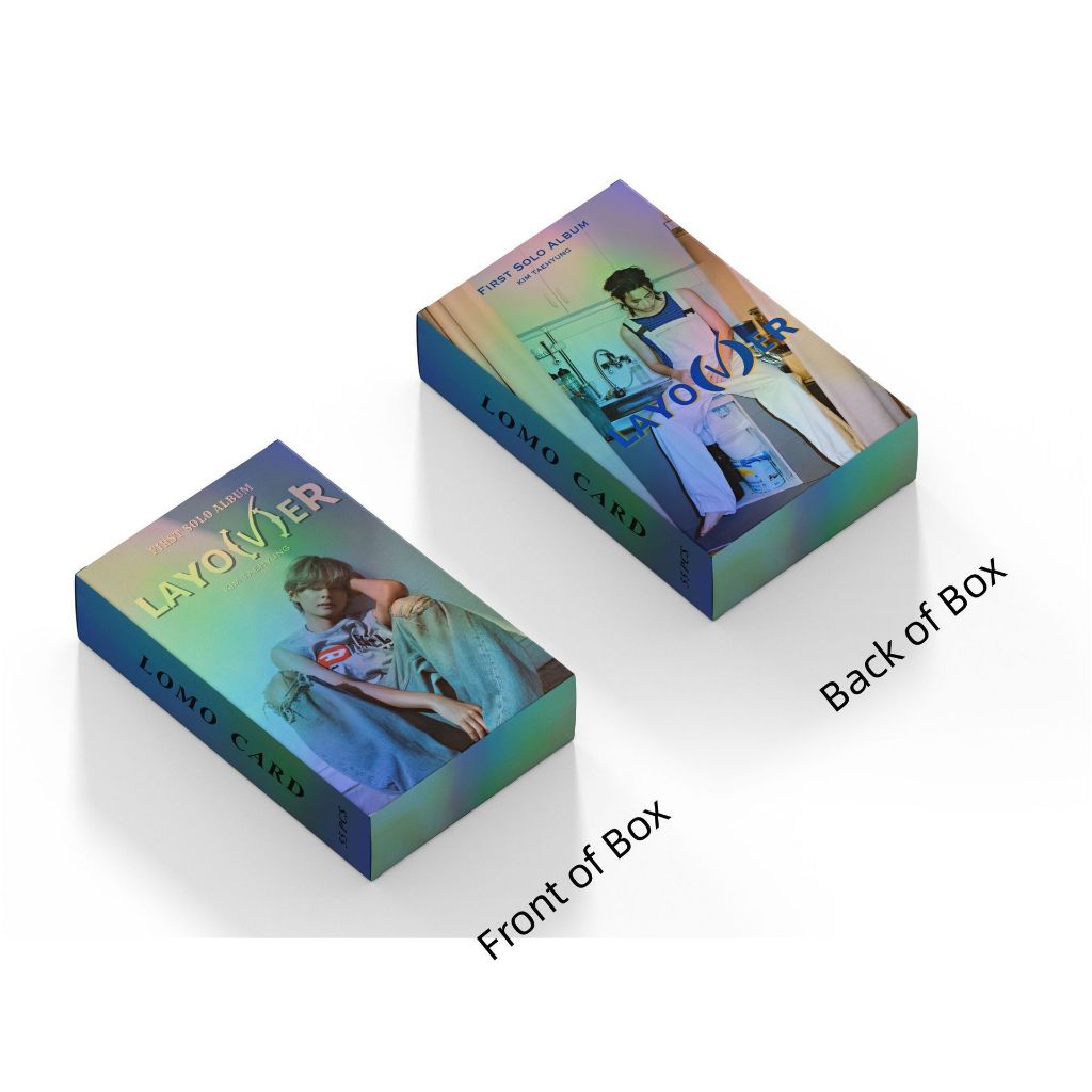 Set 55 lomo card Bts V - Layover Hologram 2023