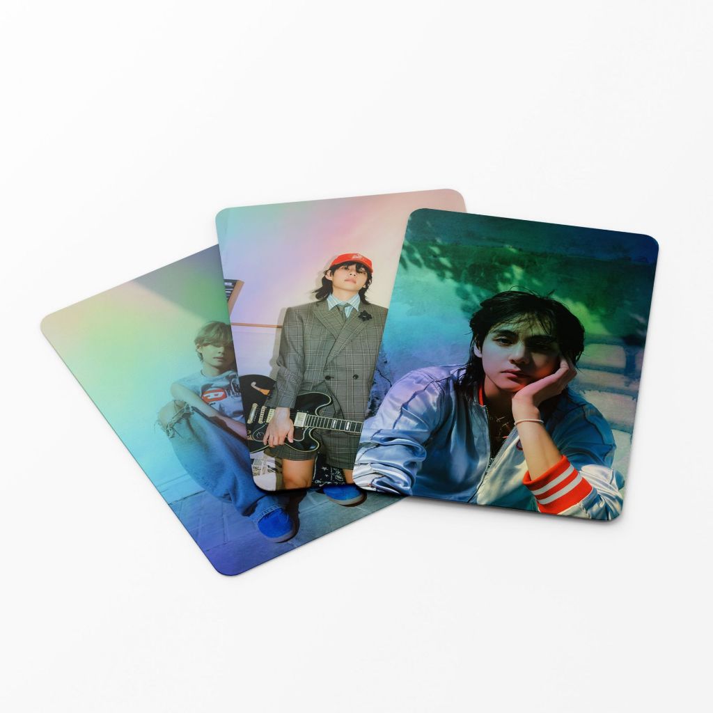 Set 55 lomo card Bts V - Layover Hologram 2023