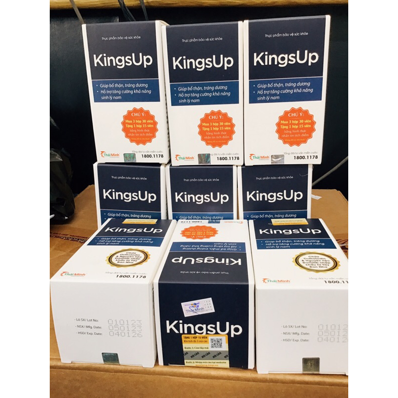 Viên Uống KingsUp Thái Minh - Dành cho nam giới - Hộp 30v và Hộp 80v