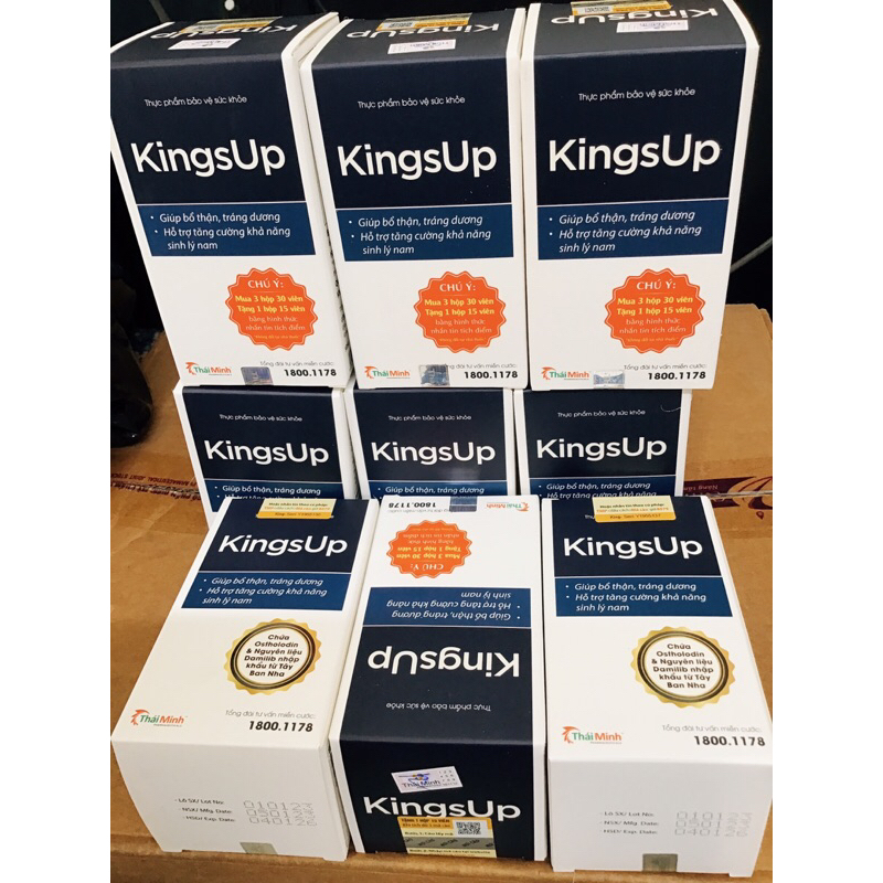 Viên Uống KingsUp Thái Minh - Dành cho nam giới - Hộp 30v và Hộp 80v