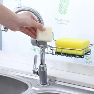 Giá Treo Vòi Đựng Đồ INOX Để Đồ Giẻ Rửa Chén Bát