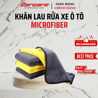 Khăn lau rửa xe chuyên dụng 2 lớp Microfiber siêu thấm siêu mịn vệ sinh ô tô, xe máy- bettercar