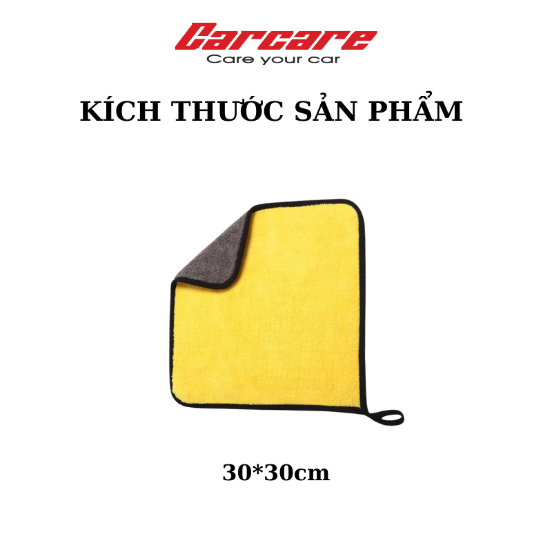 Khăn lau rửa xe chuyên dụng 2 lớp Microfiber siêu thấm siêu mịn vệ sinh ô tô, xe máy- bettercar