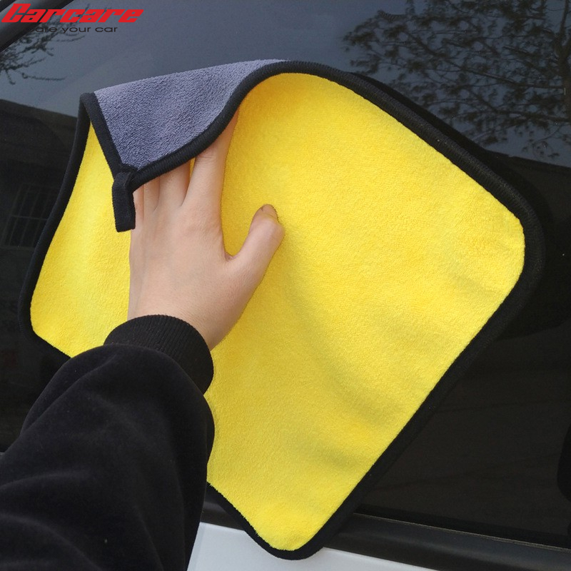 Khăn lau rửa xe chuyên dụng 2 lớp Microfiber siêu thấm siêu mịn vệ sinh ô tô, xe máy- bettercar