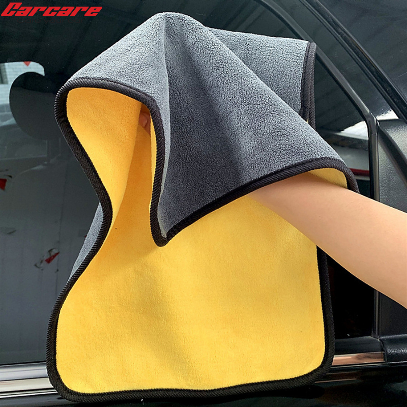 Khăn lau rửa xe chuyên dụng 2 lớp Microfiber siêu thấm siêu mịn vệ sinh ô tô, xe máy- bettercar