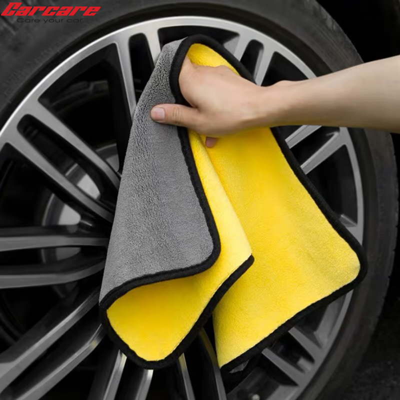 Khăn lau rửa xe chuyên dụng 2 lớp Microfiber siêu thấm siêu mịn vệ sinh ô tô, xe máy- bettercar