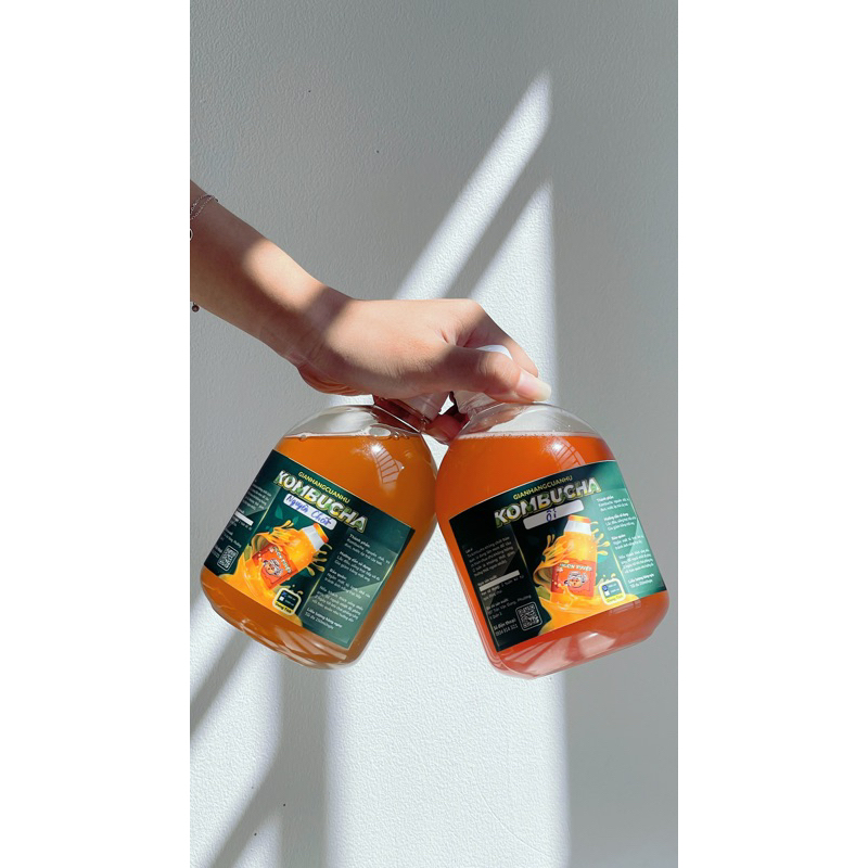 Trà lên men Kombucha 1 Lít/500ml - chứa lợi khuẩn,men vi sinh