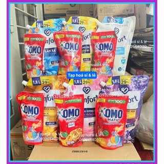 Nước xả vải comfort túi 1,8l nhiều hương