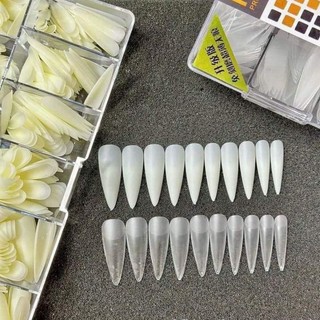 Túi 100 Móng up Nailbox lẻ size trong hộp phom nhọn