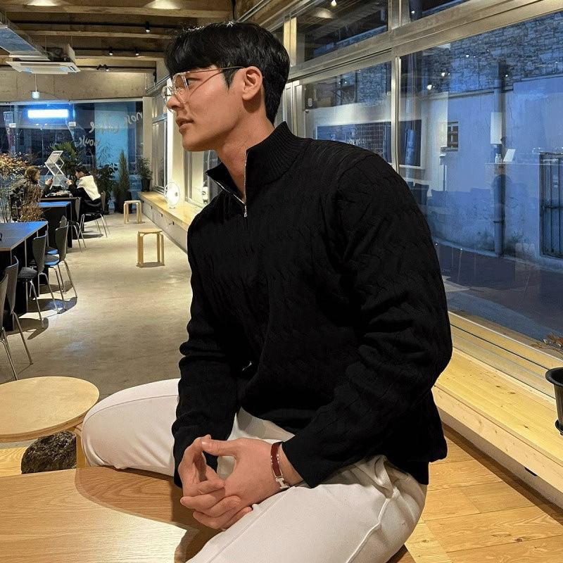 Áo Len Nam Kéo Khoá