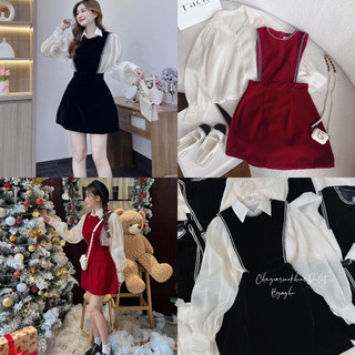set chân váy áo sơ mi tơđồ công sở