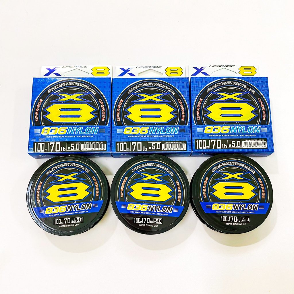 KhaLy Cước Câu Cá 836 NyLon X8,  Cước Xuống Nước Tàng Hình Câu Cá 100m DC-10