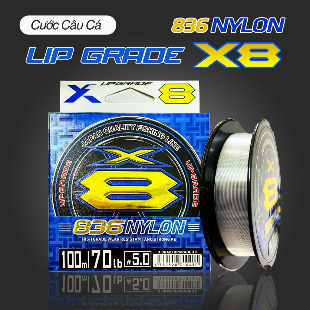 KhaLy Cước Câu Cá 836 NyLon X8,  Cước Xuống Nước Tàng Hình Câu Cá 100m DC-10