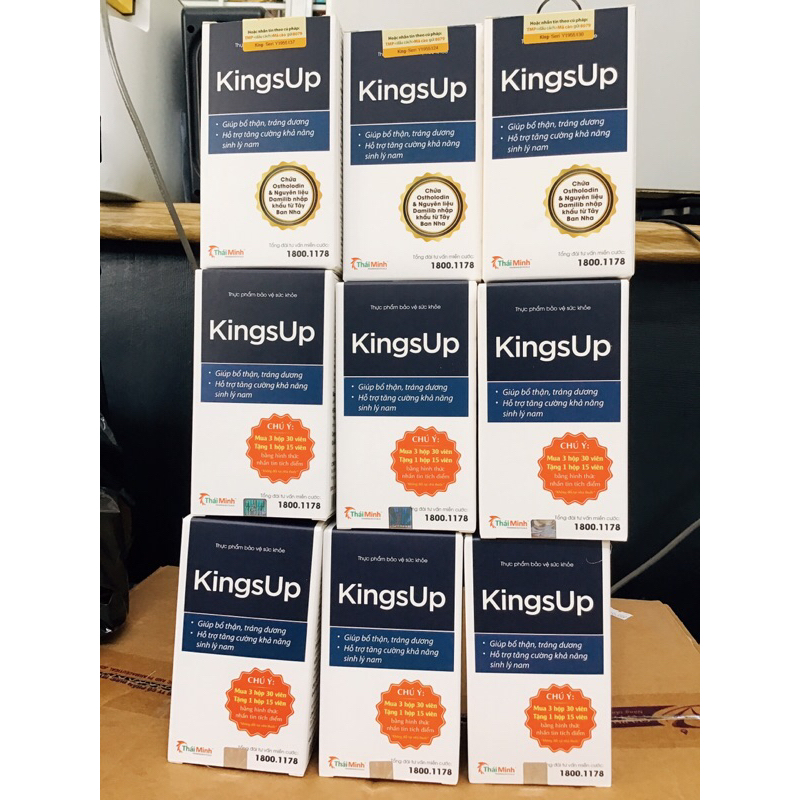 Viên Uống KingsUp Thái Minh - Dành cho nam giới - Hộp 30v và Hộp 80v
