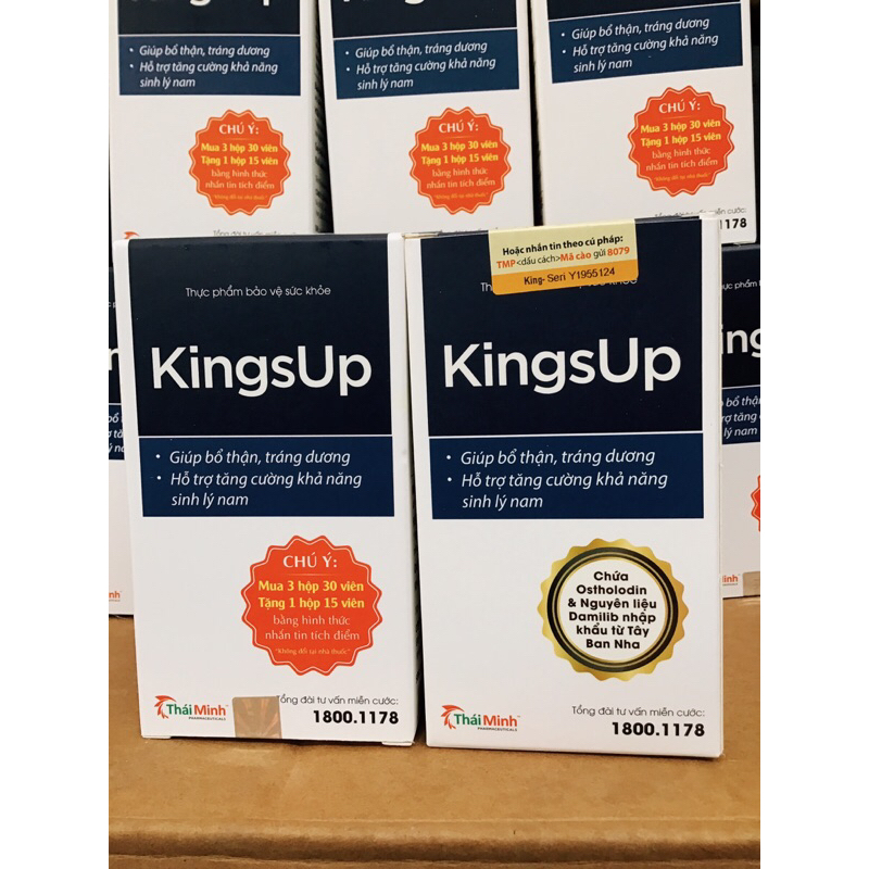 Viên Uống KingsUp Thái Minh - Dành cho nam giới - Hộp 30v và Hộp 80v