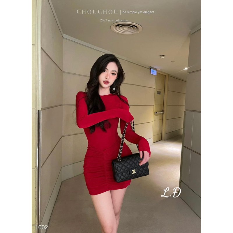 Đầm body đi chơi noel hách dáng