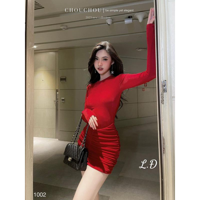 Đầm body đi chơi noel hách dáng