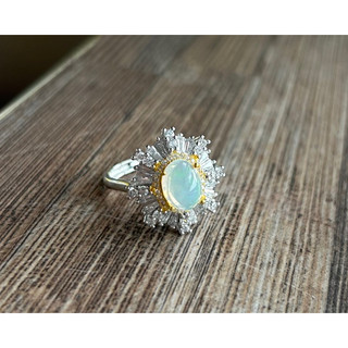 Nhẫn bạc 925 freesize đính Opal
