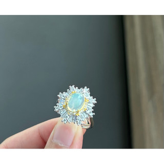 Nhẫn bạc 925 freesize đính Opal