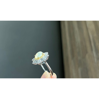 Nhẫn bạc 925 freesize đính Opal