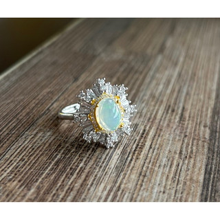 Nhẫn bạc 925 freesize đính Opal