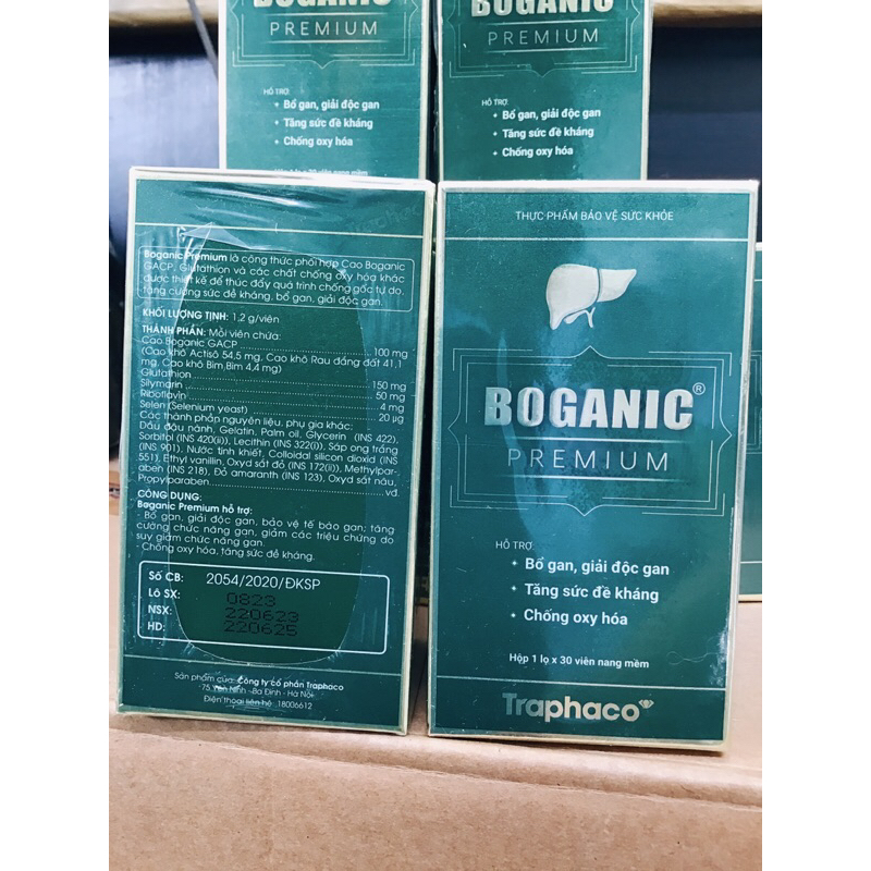 BOGANIC PREMIUM TRAPHACO(Mua 10 tặng 1) Bổ Gan, Giải Độc Gan, Tăng Sức Đề Kháng, Chống Oxy Hóa.