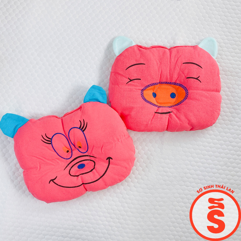 Gối sơ sinh cho bé hình dễ thương mềm êm G01