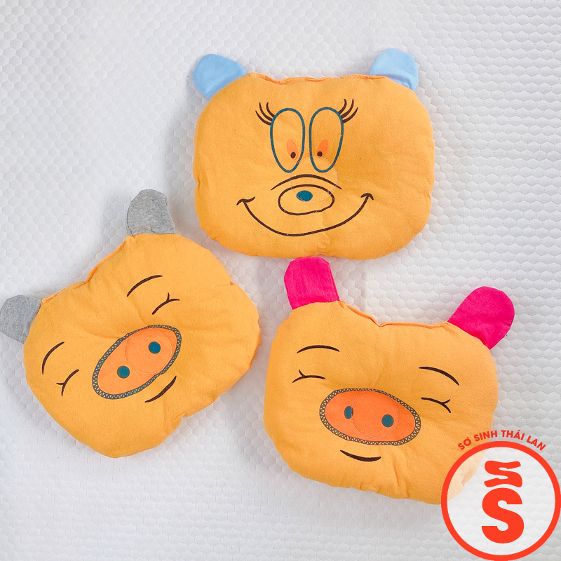 Gối sơ sinh cho bé hình dễ thương mềm êm G01