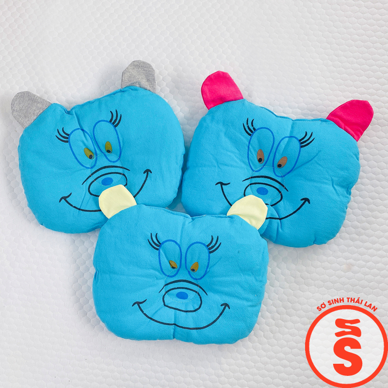 Gối sơ sinh cho bé hình dễ thương mềm êm G01