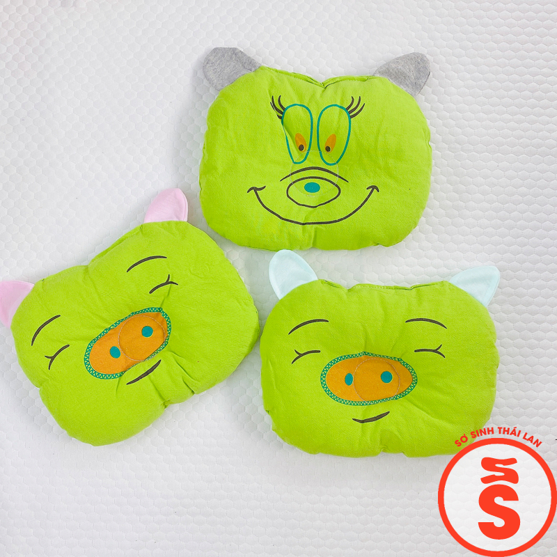 Gối sơ sinh cho bé hình dễ thương mềm êm G01
