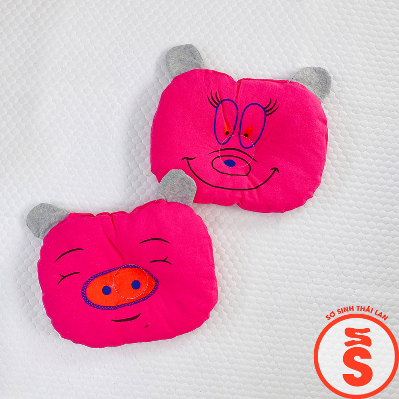 Gối sơ sinh cho bé hình dễ thương mềm êm G01
