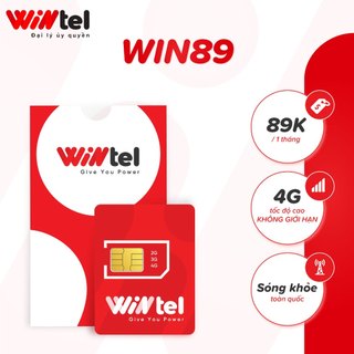SIM WINTEL DATA KHÔNG GIỚI HẠN, GỌI VINAPHONE MIỄN PHÍ [Miễn phí tháng đầu], Sim Wintel 4G VINAPHONE WIN89