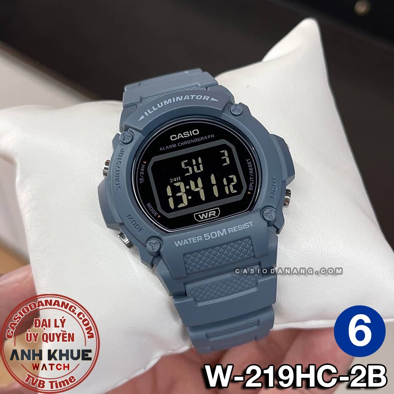 Đồng hồ nam dây nhựa Casio chính hãng W-219 Series