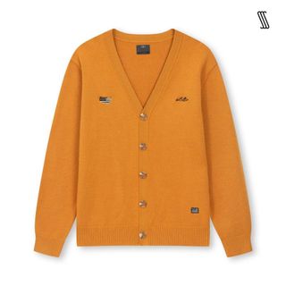 Áo khoác cardigan len nam nữ SSSTUTTER len lông thỏ giữ ấm thêu logo unisex AMERICAN CARDIGAN
