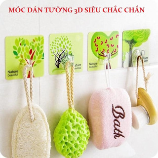 Móc Dán Tường 3D Siêu Dính Chịu Lực Tốt