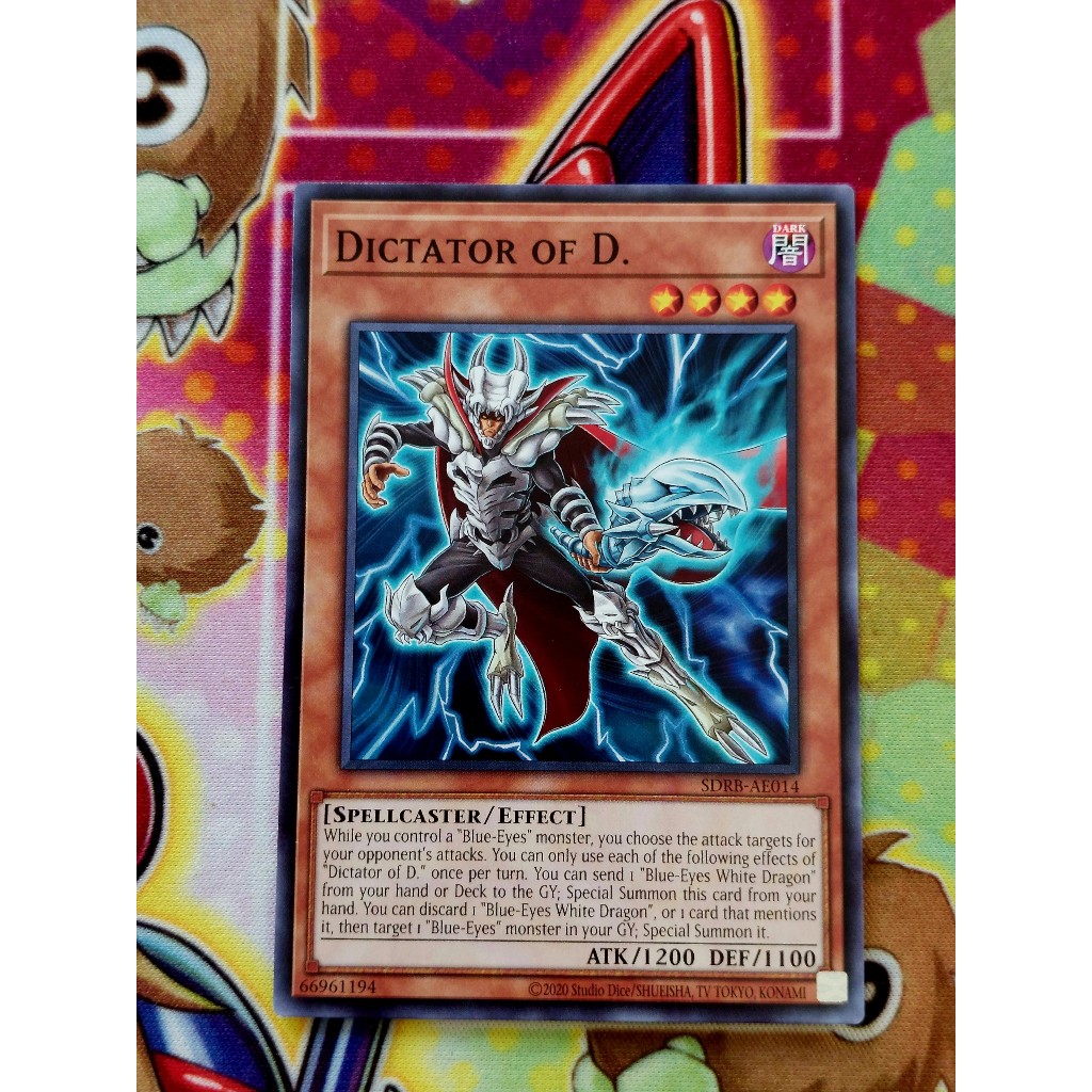 Thẻ Bài Yugioh Monster Dictator of D.  SDRB-AE014