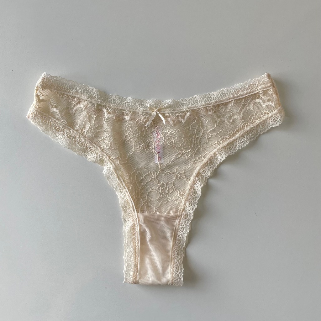 Tracy | Bộ Đồ Lót Ren Nữ Màu Da Áo Ngực Ren Có Gọng Không Mút Xuyên Thấu Hàng Thiết Kế La Perbra