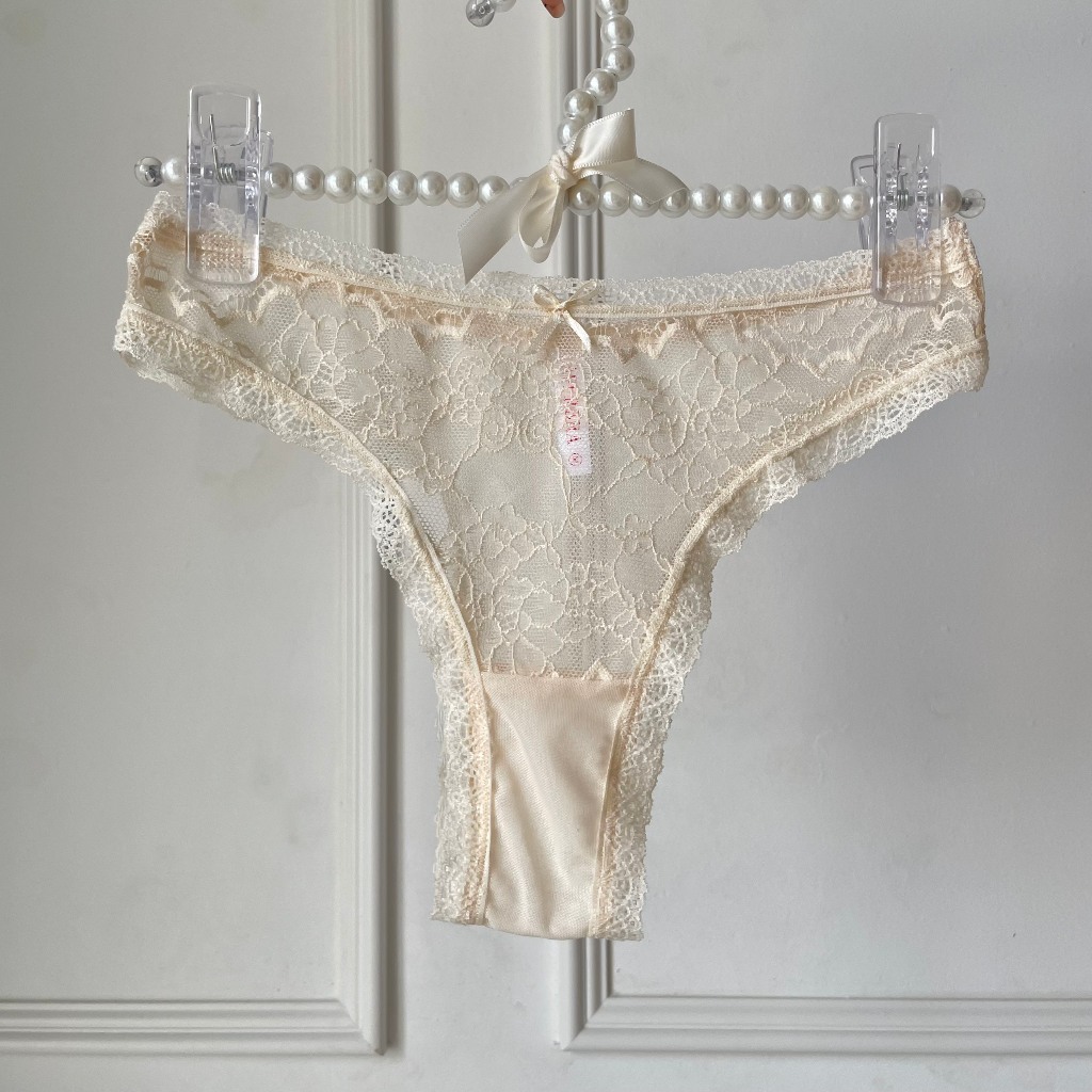 Tracy | Bộ Đồ Lót Ren Nữ Màu Da Áo Ngực Ren Có Gọng Không Mút Xuyên Thấu Hàng Thiết Kế La Perbra