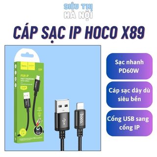 Cáp sạc Hoco X89 sạc nhanh dây dù bện dài 1M cho lP