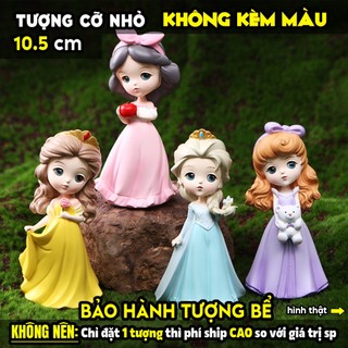 Tượng tô màu, CÔNG CHÚA DISNEY BỘ 2, SIZE L, thạch cao trắng (Không kèm màu), luyện vẽ, decor