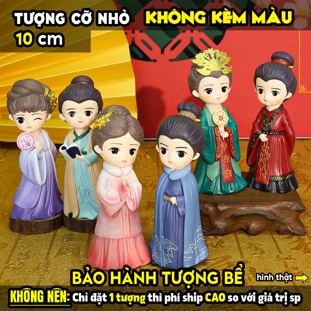 Tượng tô màu chọn mẫu, UYÊN ƯƠNG HỒ ĐIỆP, SIZE L, tượng thạch cao , tô tượng, đồ chơi cho trẻ