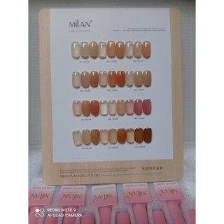 Set sơn thạch nâu 12 màu milan, sơn thạch 12 màu nâu milan