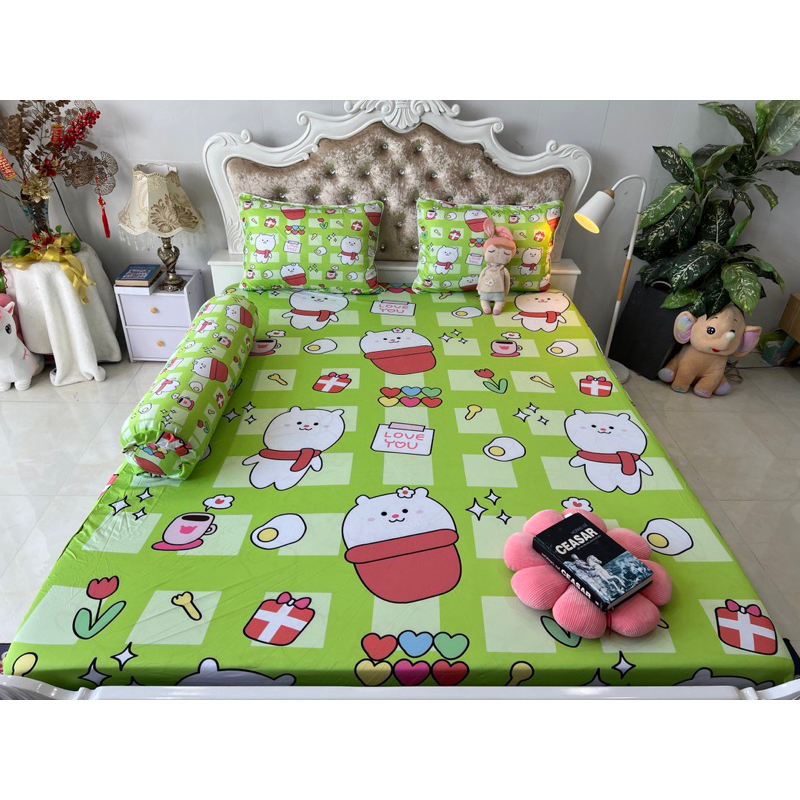 Ga gối thun lạnh 5D cao cấp mẫu bé